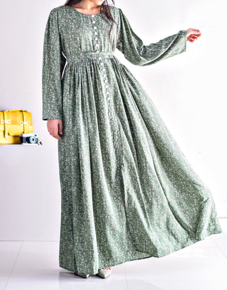 Classic Cotton Long Gown & Trousers Set