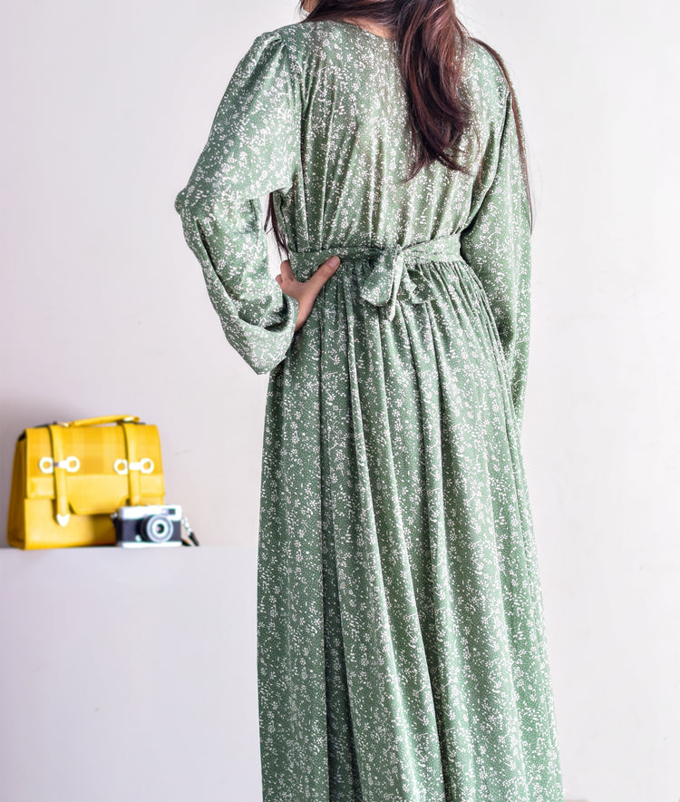 Classic Cotton Long Gown & Trousers Set