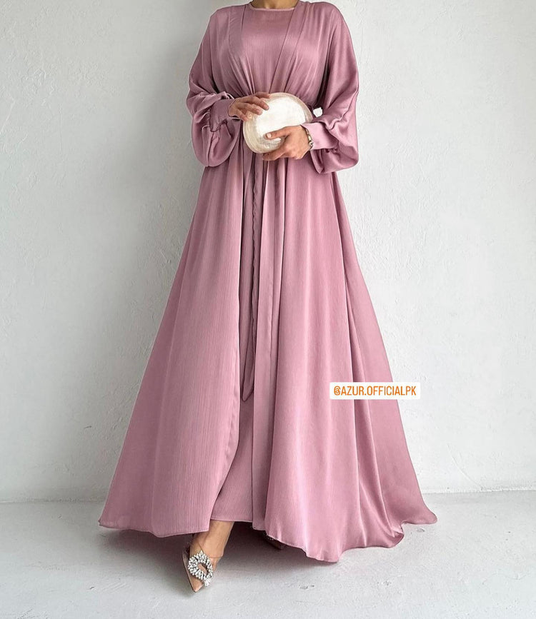 Elegant Silk Inner & Gown Set