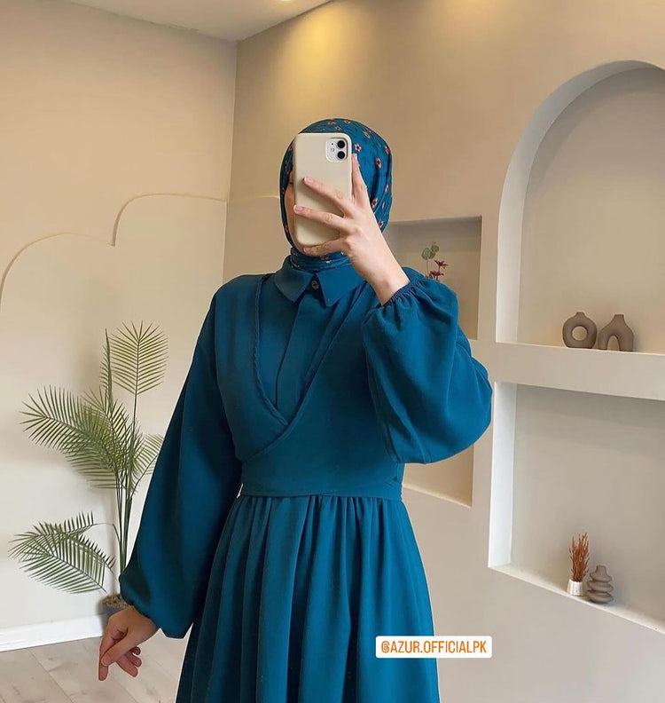 Graceful Wrap Maxi Dress