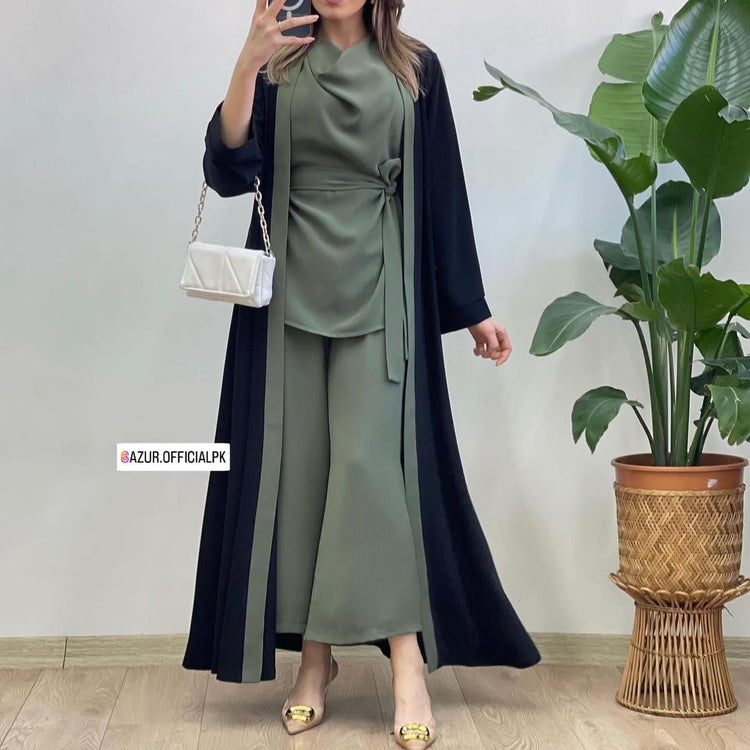Double Georgette Three-Piece Set