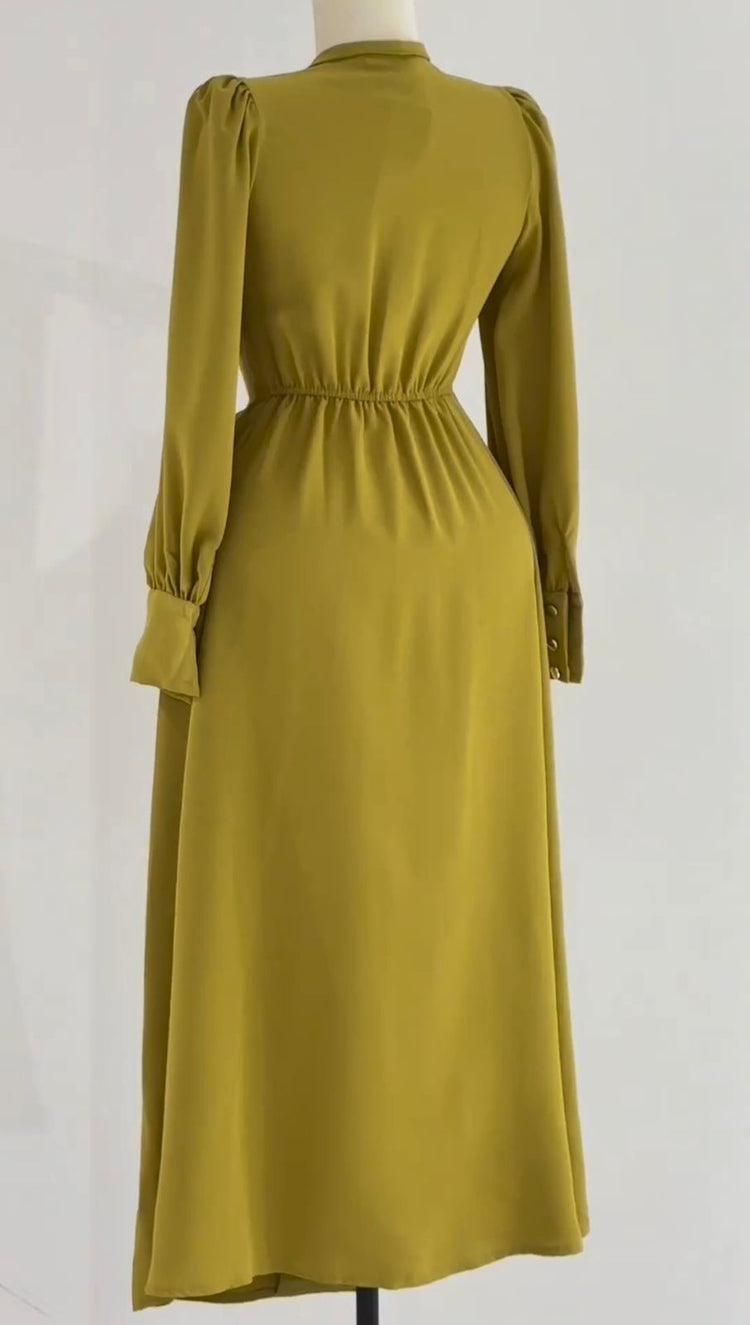 Elegant Wrap-Style Maxi Dress