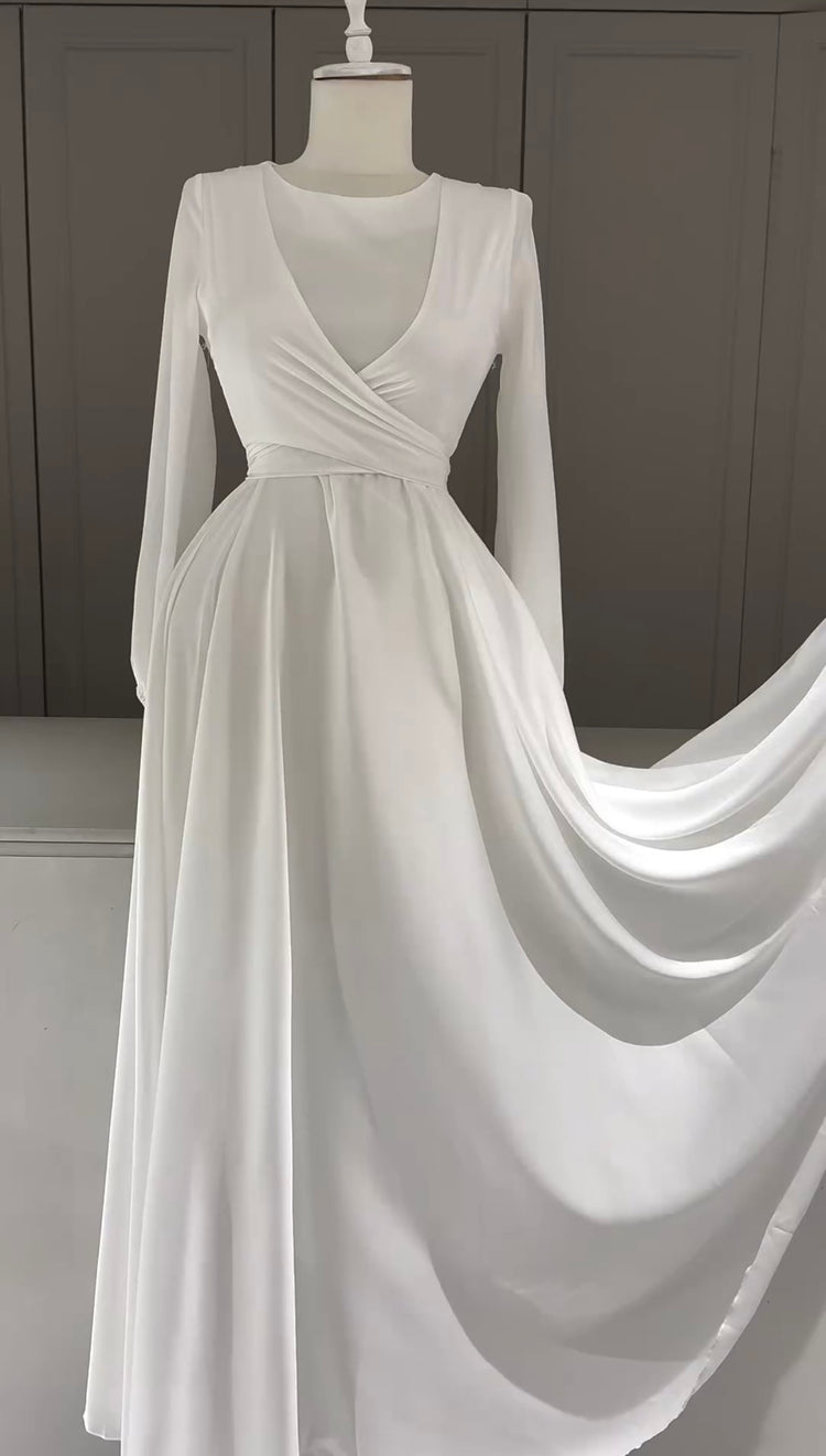 Graceful Wrap Maxi Dress