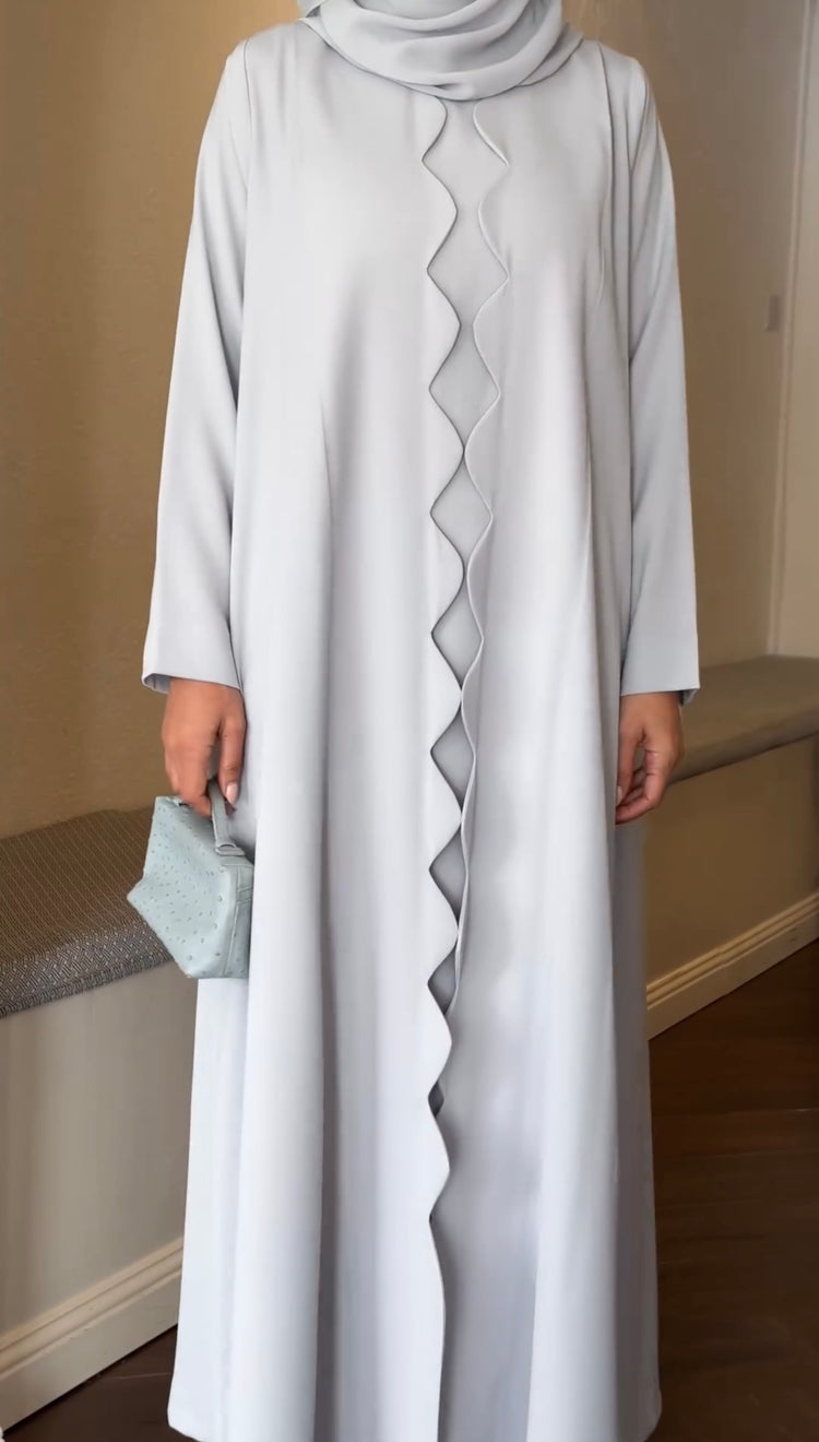 Elegant Wave Abaya – Double Georgette Inner & Gown