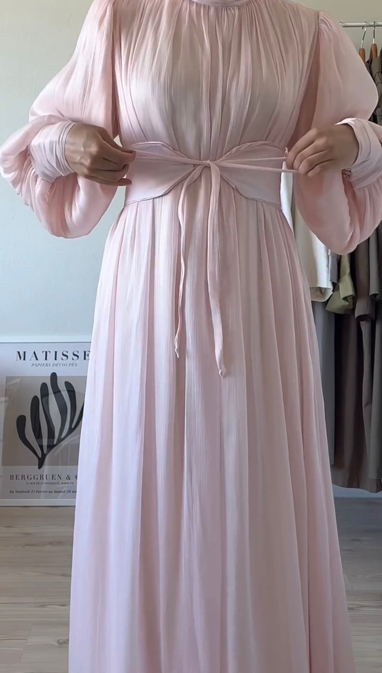 Blush Elegance Maxi Dress