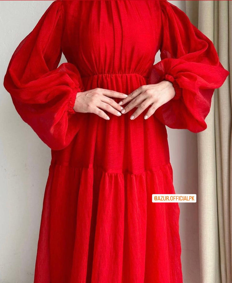 Elegant Chiffon Tiered Maxi Dress