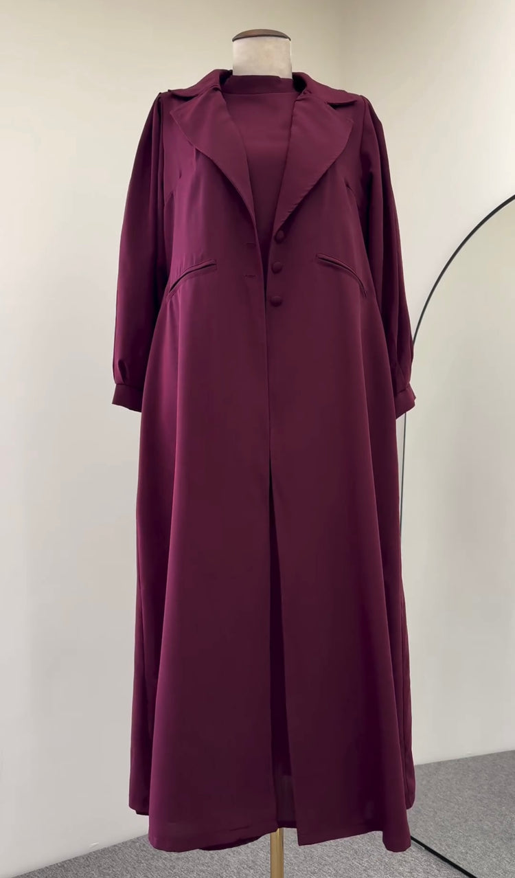 Modern Elegance Double Georgette Gown Set – Inner & Gown