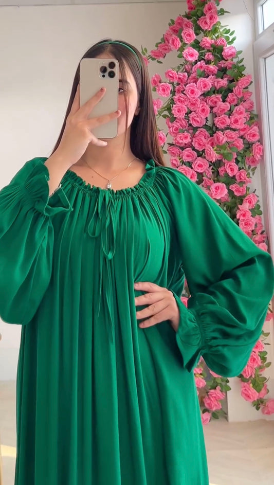 Emerald Flow Abaya