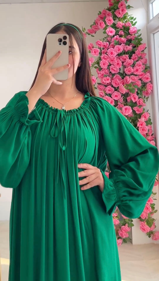 Emerald Flow Abaya