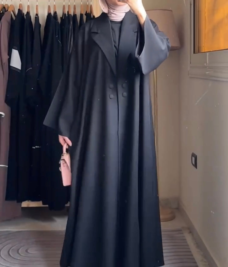 Classic Double Georgette Flared Abaya