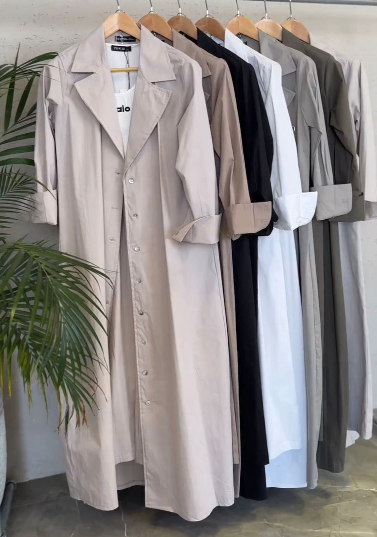 Classic Cotton Long Gown & Trousers Set