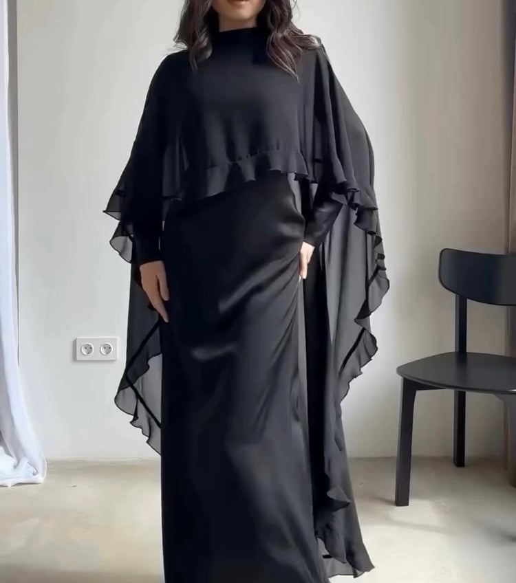 Chiffon Cape with Double Georgette Inner