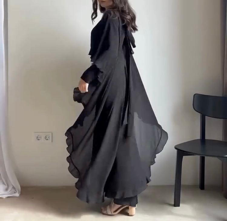 Chiffon Cape with Double Georgette Inner