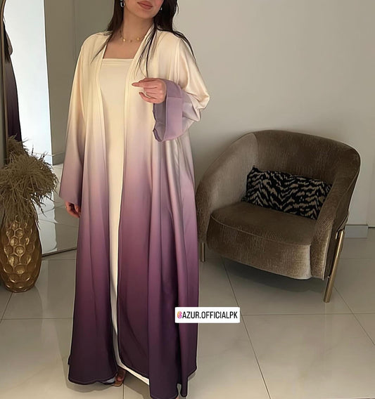 Ombre Elegance Double Georgette Gown Set