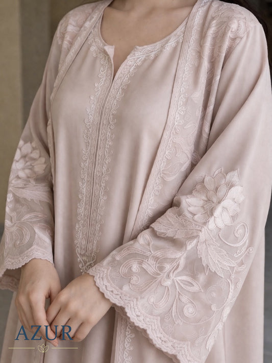 Petal Flow Embroidered Set