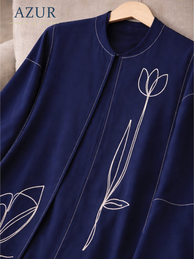 Tulip Line Double Georgette Abaya Set