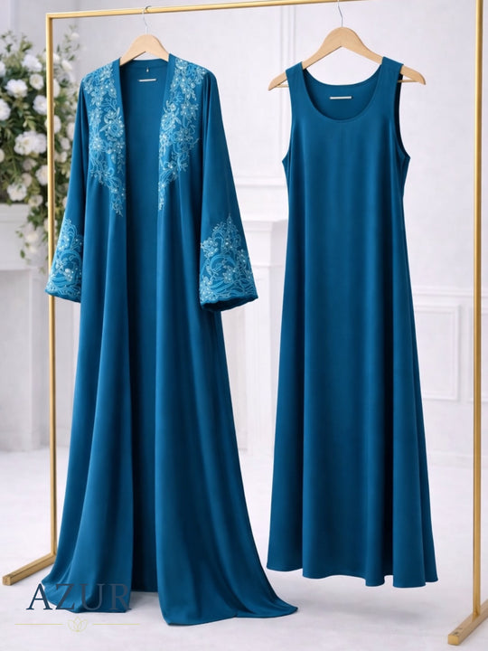 Layali Embroidered Abaya Set