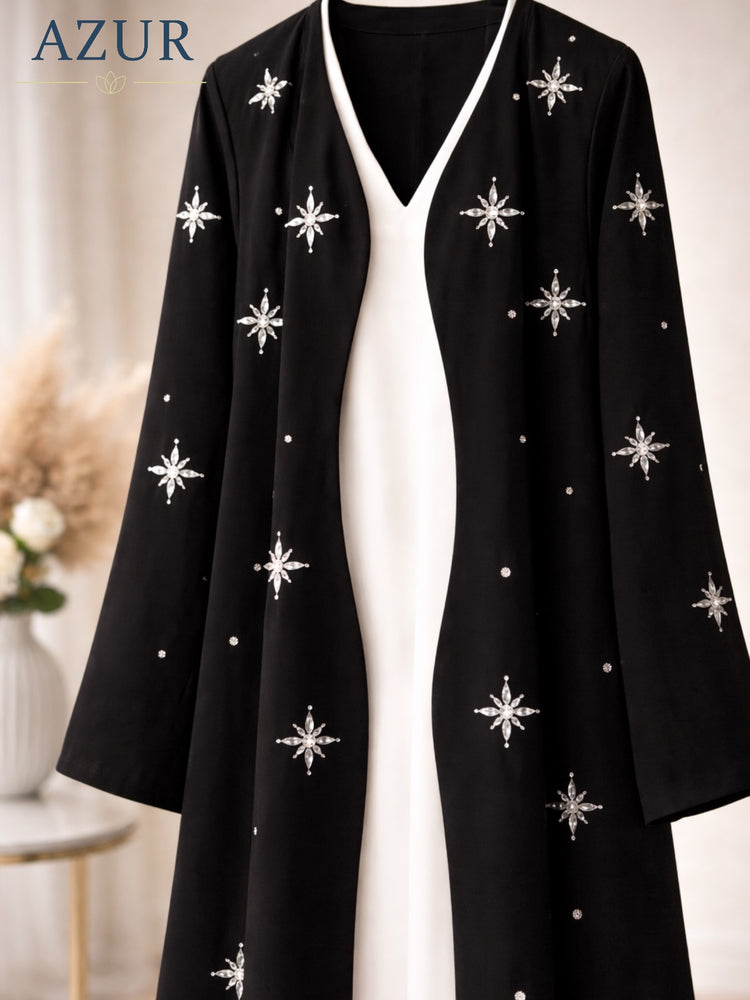 Celestial Noir Abaya Set