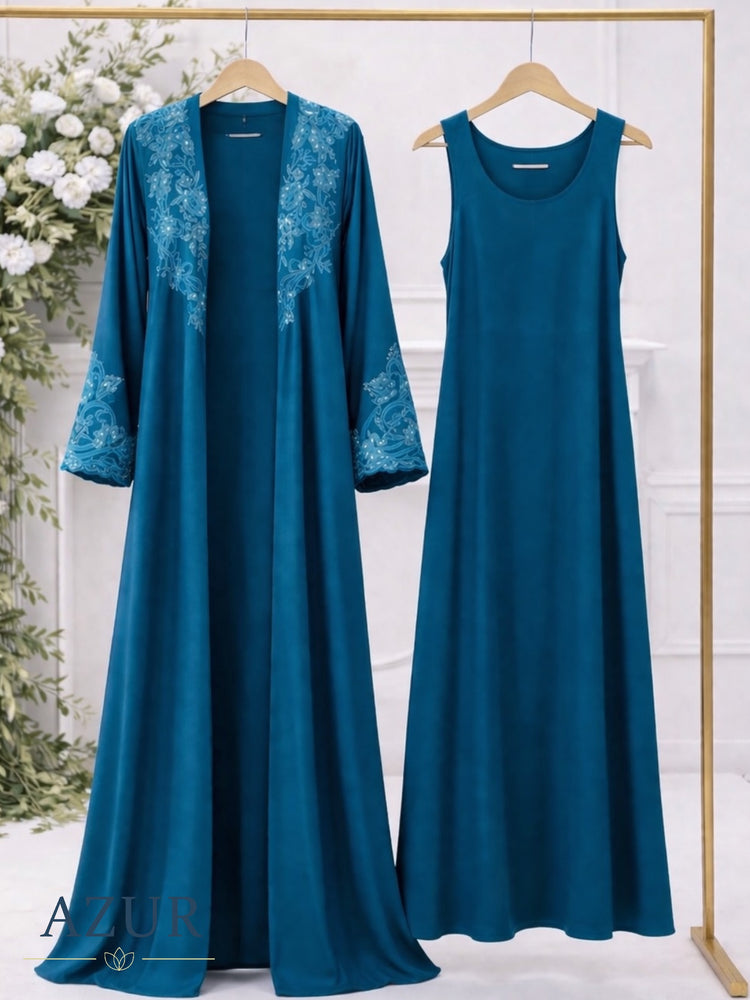 Layali Embroidered Abaya Set