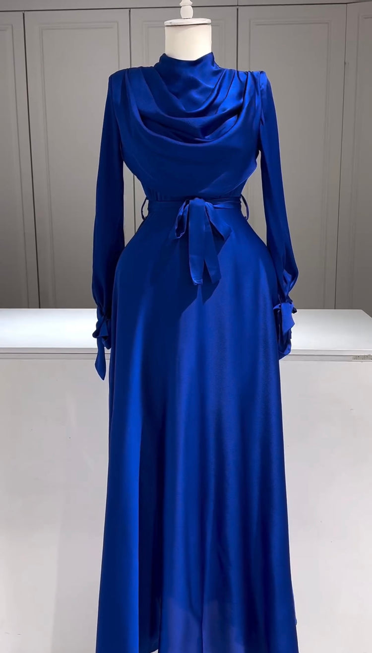 Elegance Silk Drape Dress