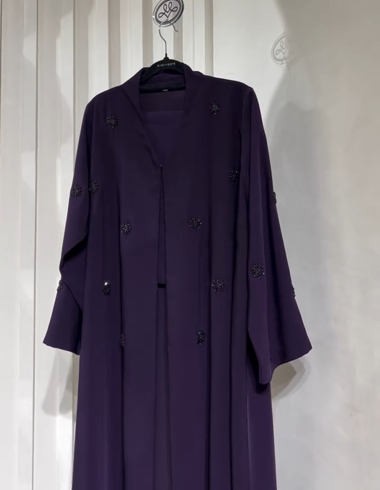 Blush Pink Embellished Double Georgette Gown with Inner