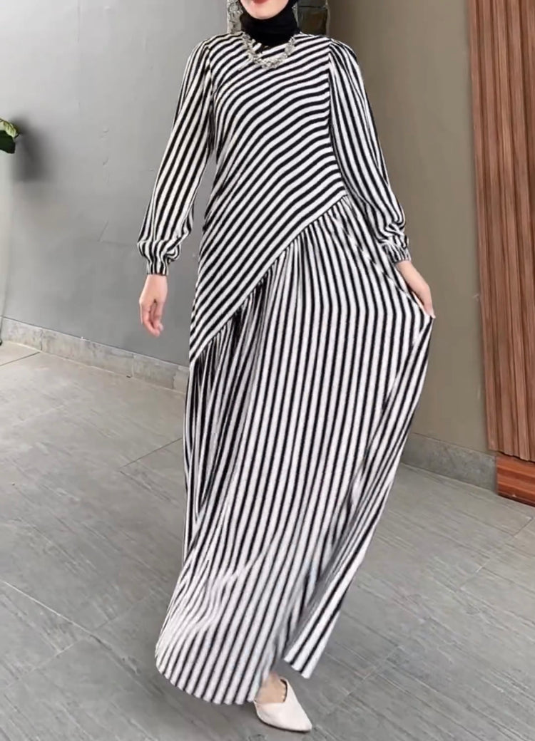 Striped Elegance Dress