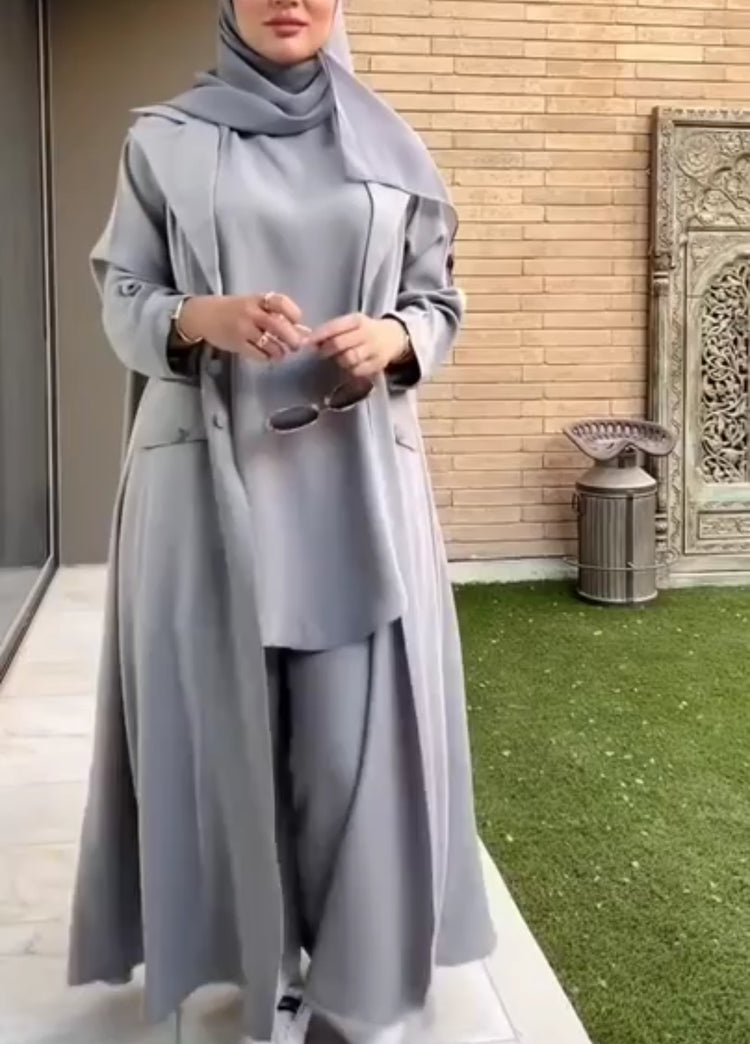 Double Georgette Shirt, Trousers, and Gown
