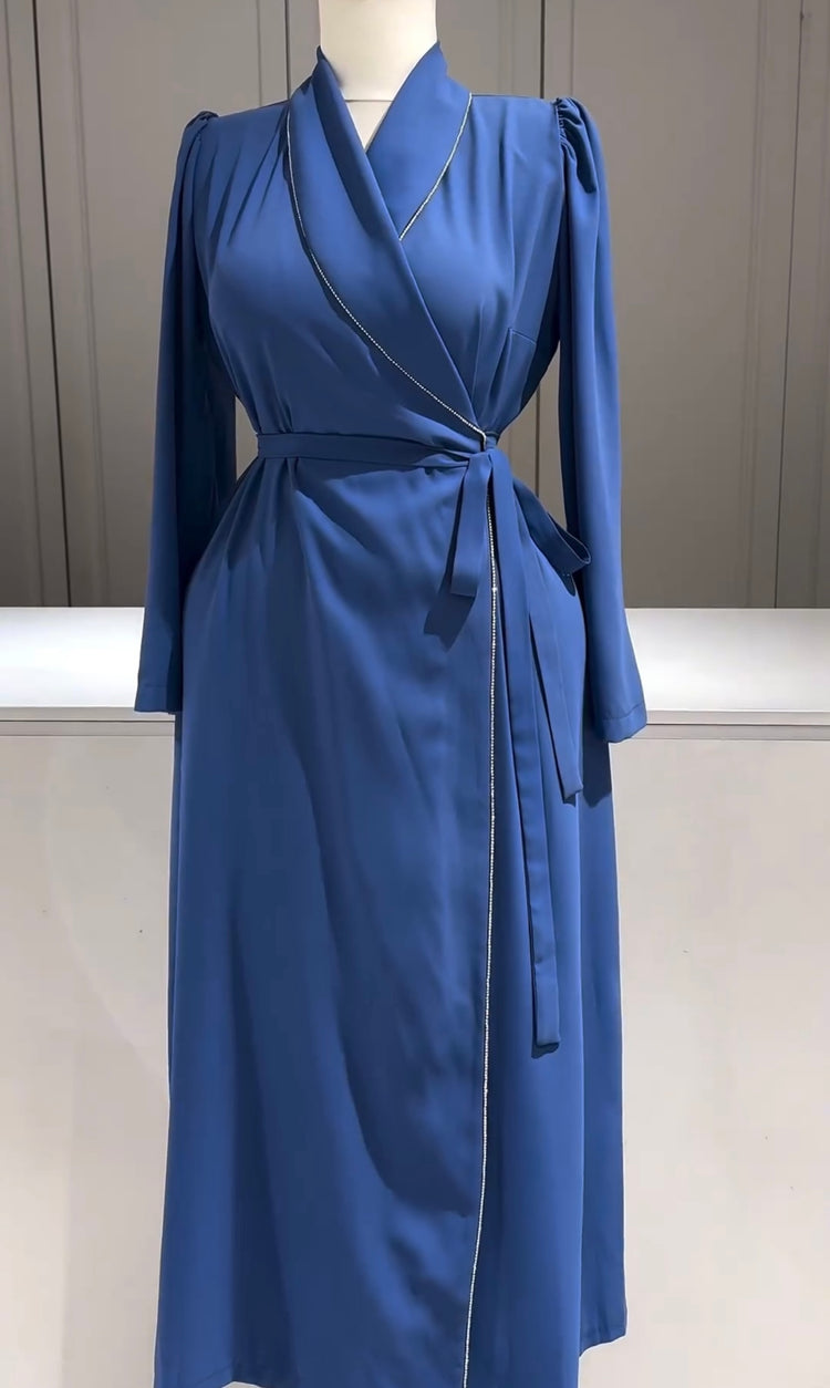 Elegant Wrap-Style Double Georgette Dress