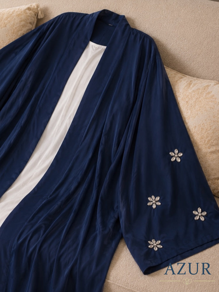 Sapphire Bloom Inner & Gown Set