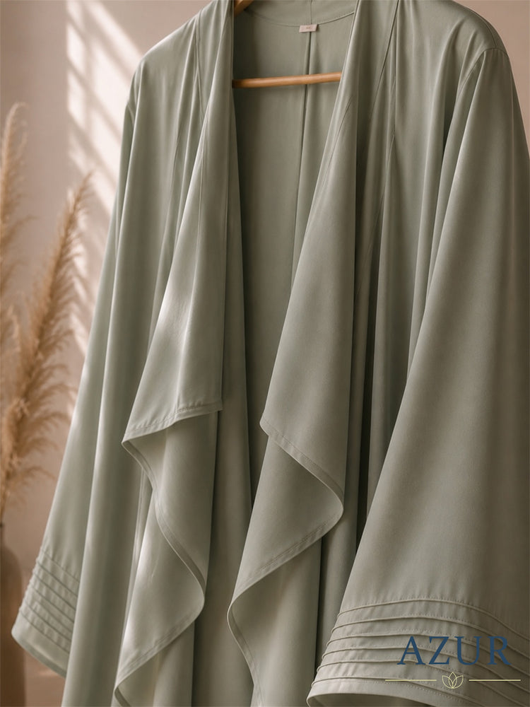 Sage Cascade Abaya Set