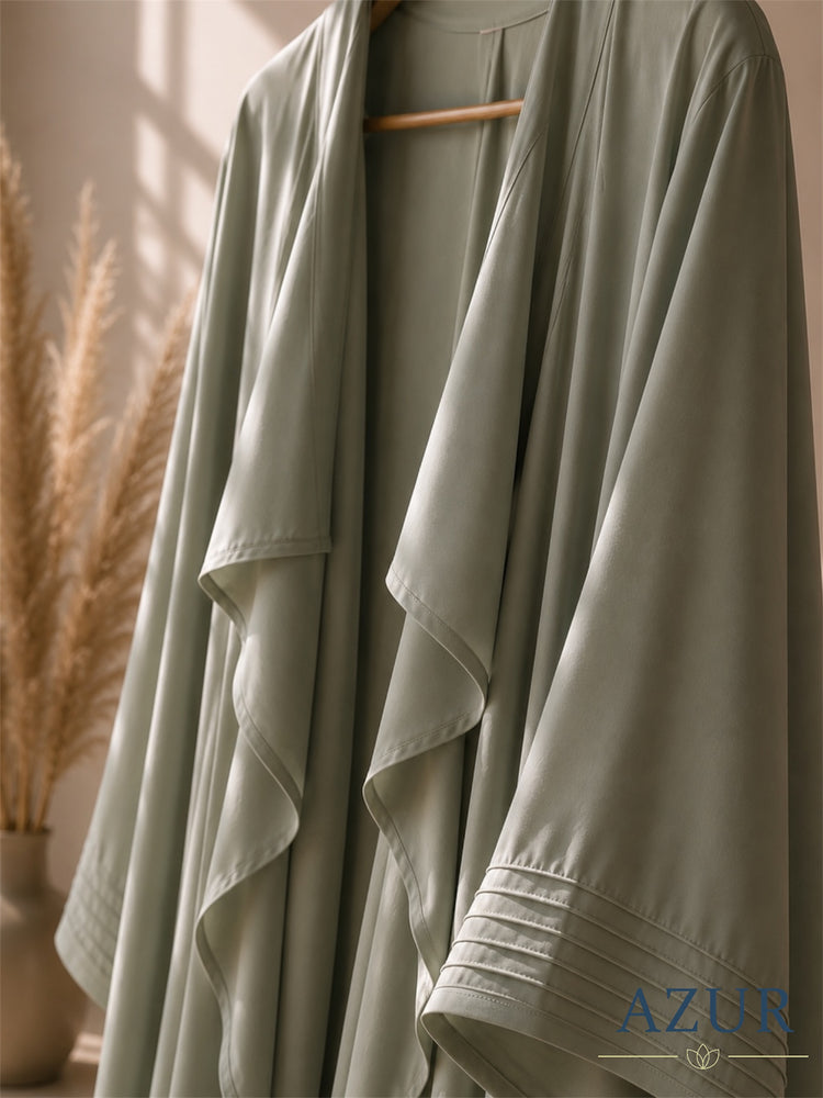 Sage Cascade Abaya Set