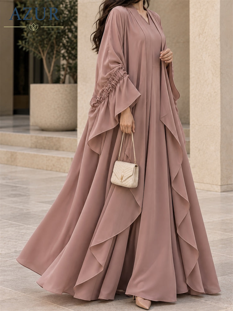 Zaria Draped Abaya Set