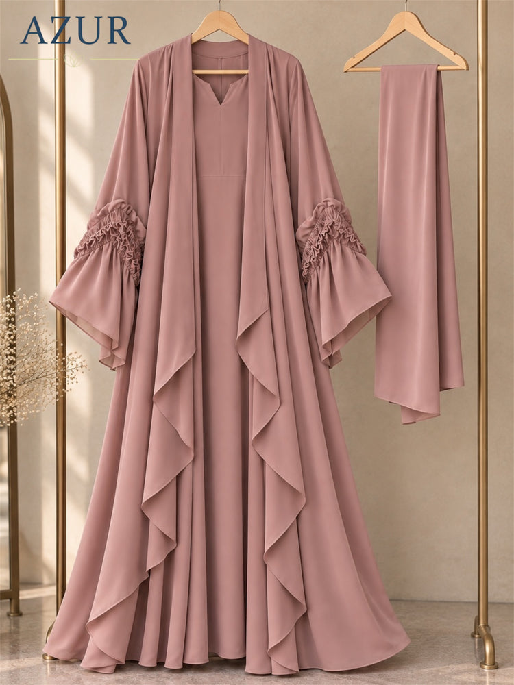 Zaria Draped Abaya Set