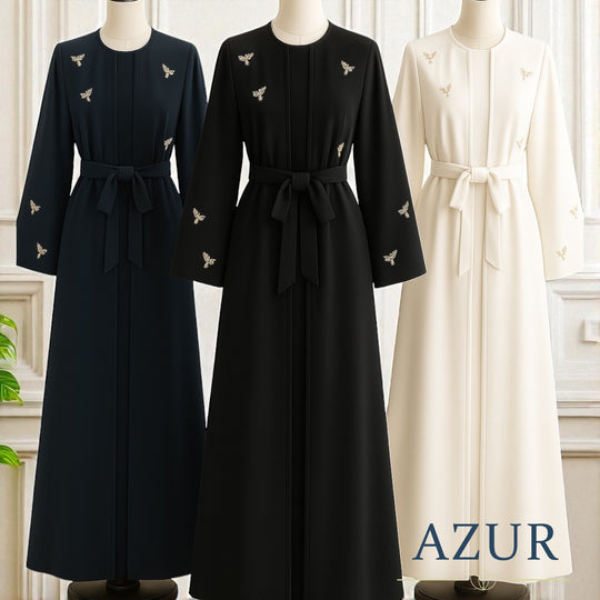 Embroidered Double Georgette Gown Set