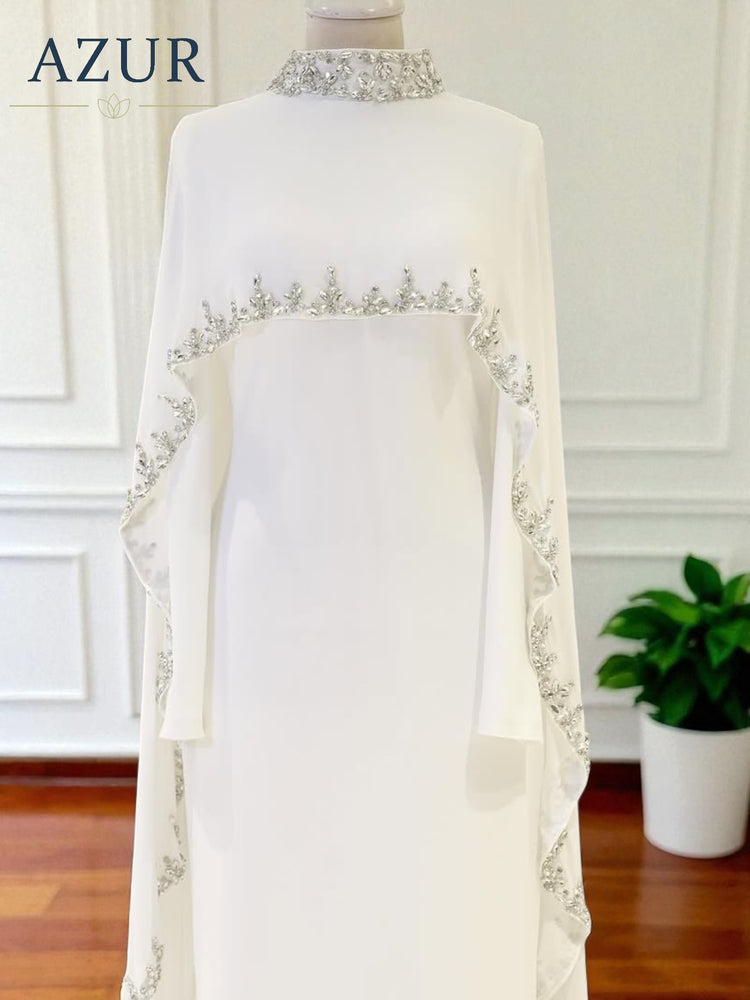 Embellished Cape Abaya – 2 Piece Set