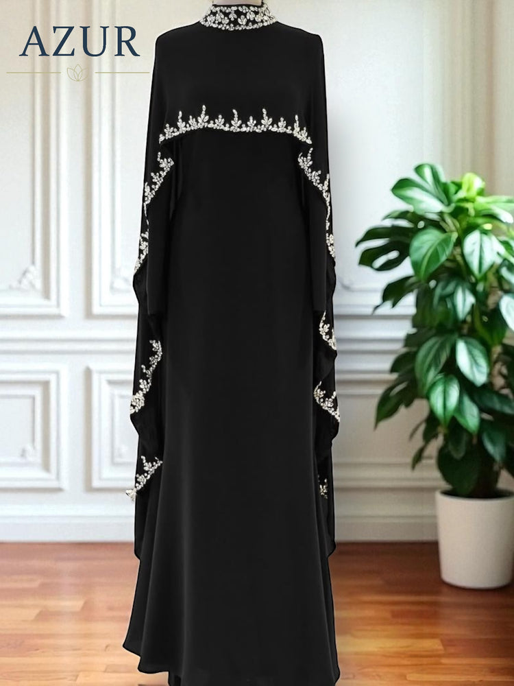 Embellished Cape Abaya – 2 Piece Set