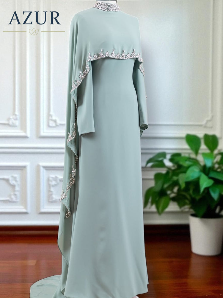 Embellished Cape Abaya – 2 Piece Set