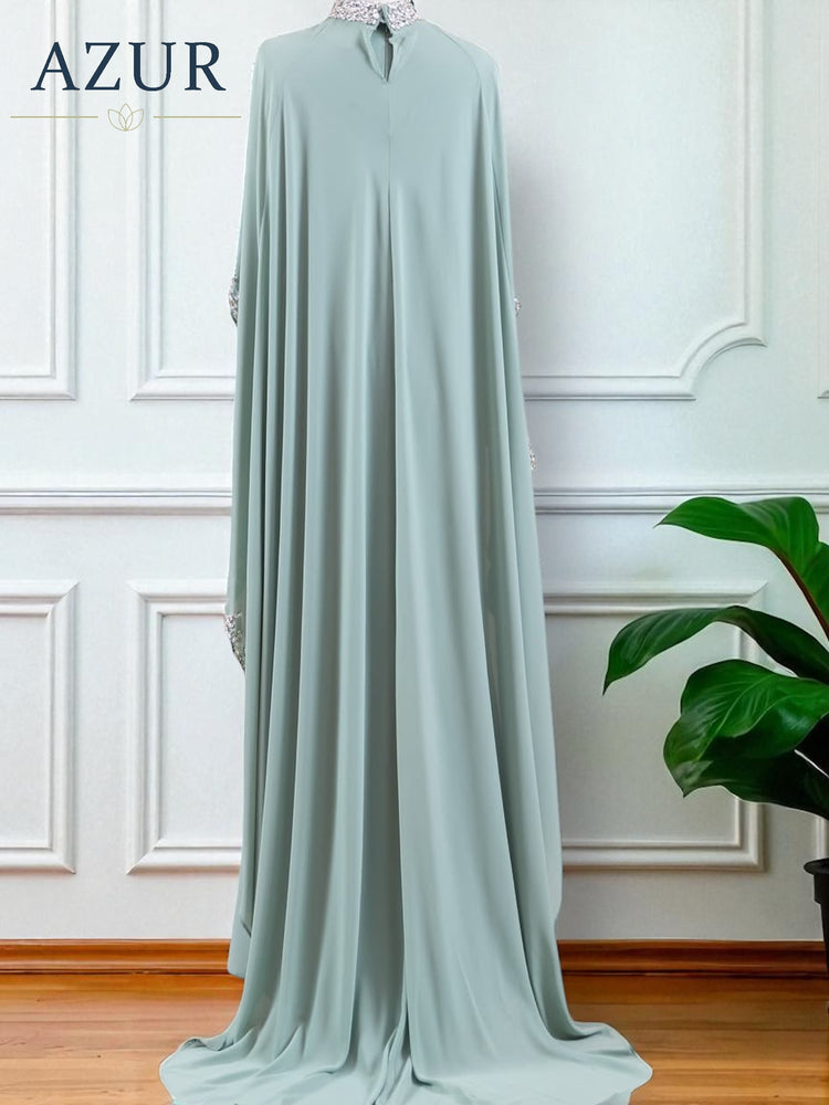 Embellished Cape Abaya – 2 Piece Set