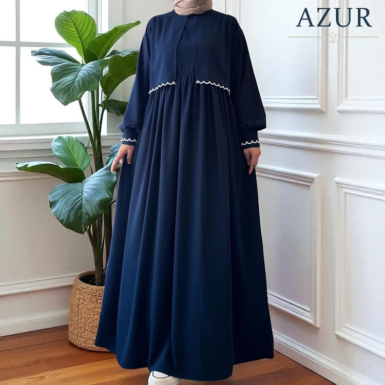 Elegant Double Georgette 2-Piece Abaya Set – Jacket & Dress