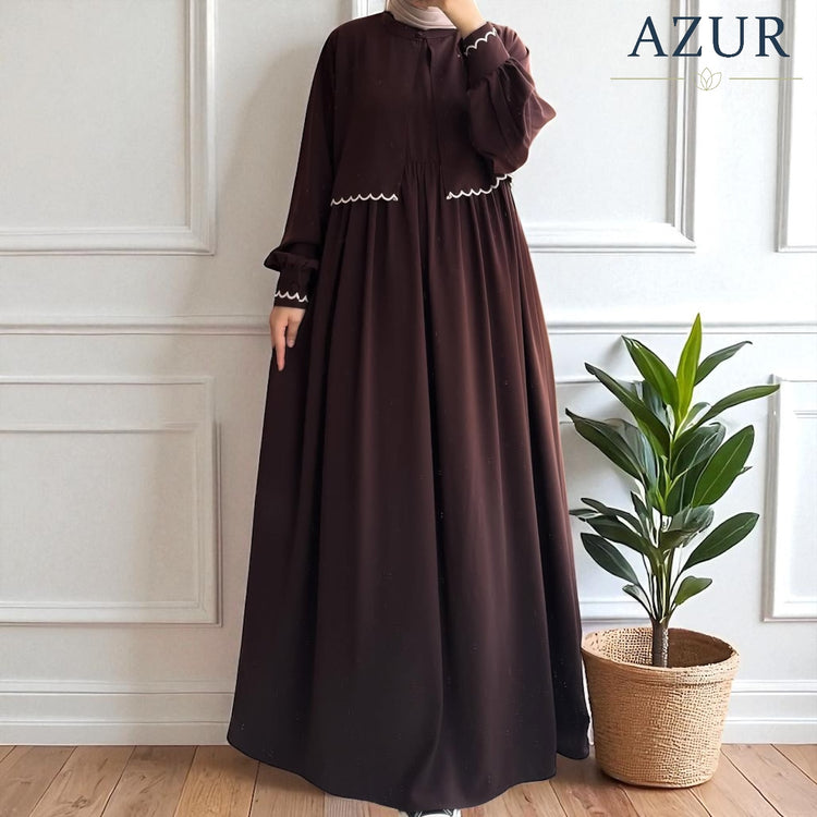 Elegant Double Georgette 2-Piece Abaya Set – Jacket & Dress