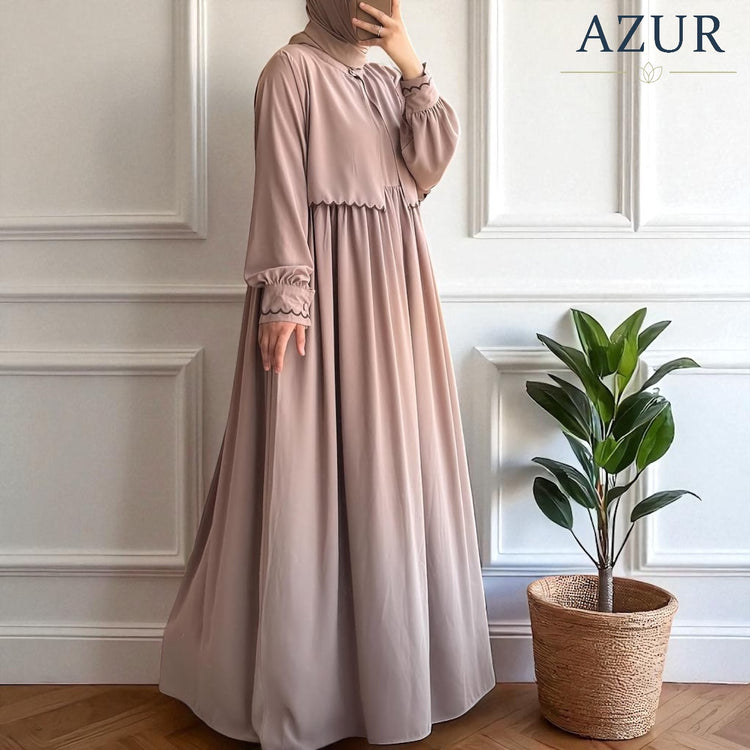 Elegant Double Georgette 2-Piece Abaya Set – Jacket & Dress