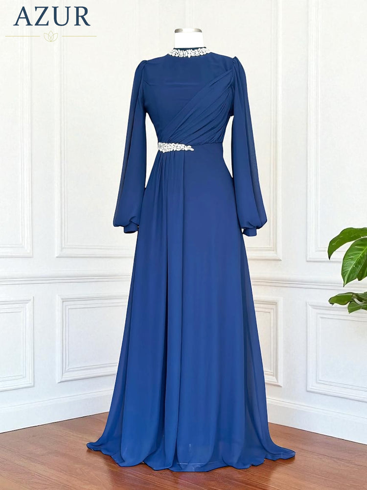 Elegant Embellished Double-Georgette Gown