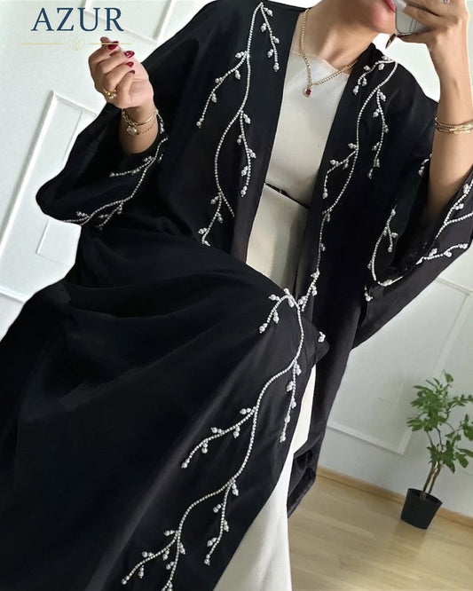 Pearl Branch Embellished Gown Set