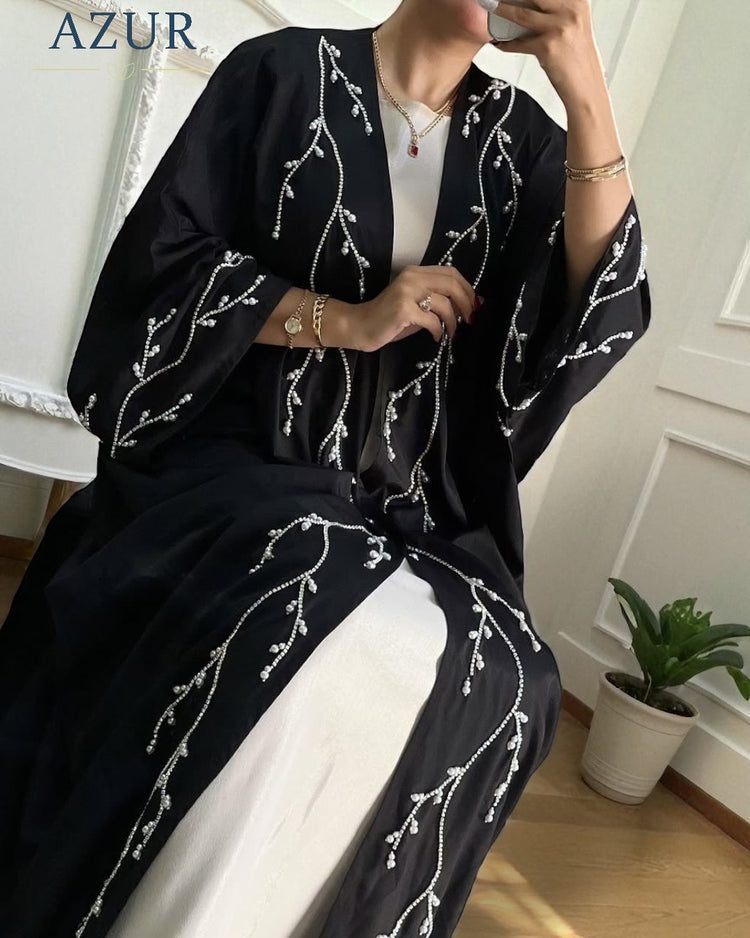 Pearl Branch Embellished Gown Set