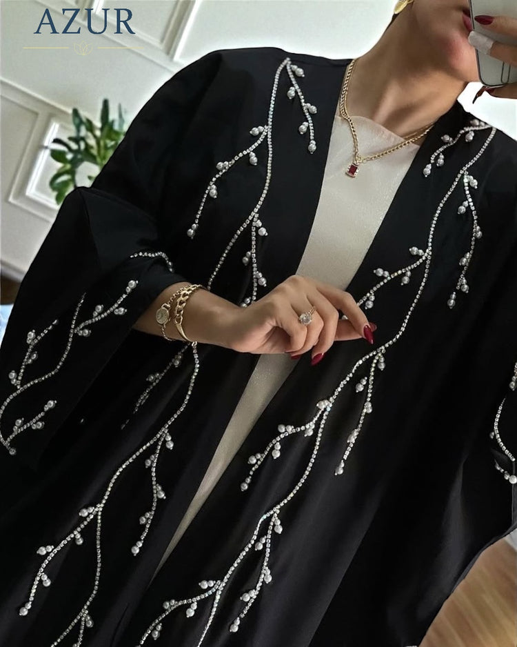 Pearl Branch Embellished Gown Set