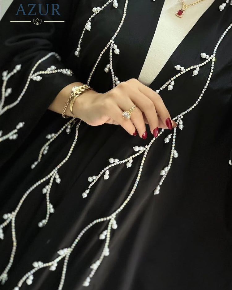 Pearl Branch Embellished Gown Set