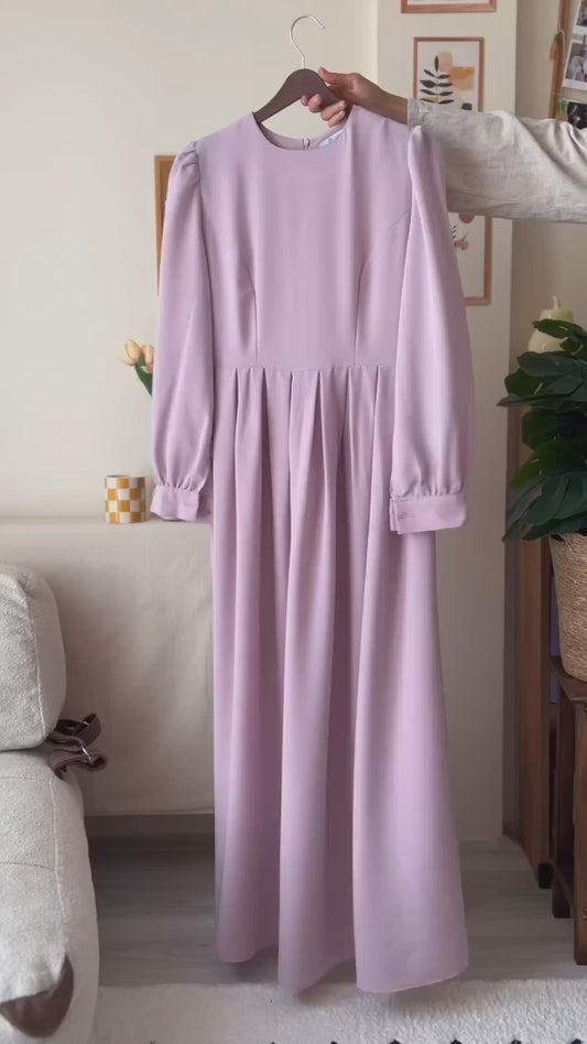Elegant Pleated Double Georgette Abaya
