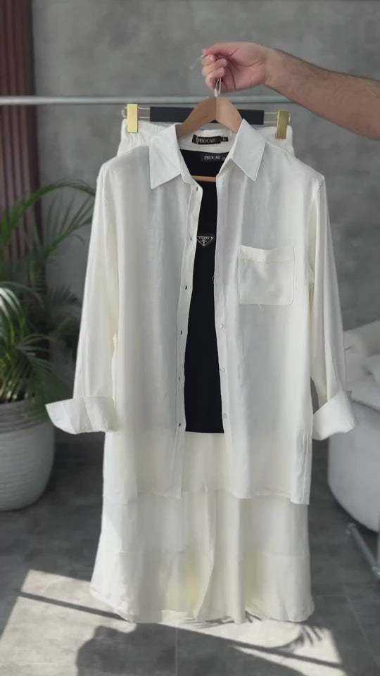 Classic Cotton Shirt and Trousers Set