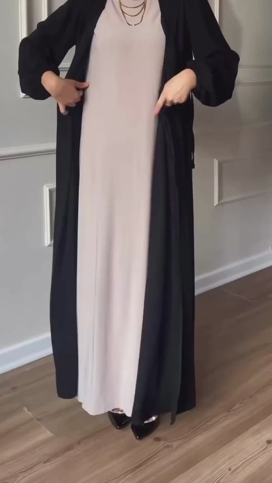 Elegant Flowing Abaya – Double Georgette