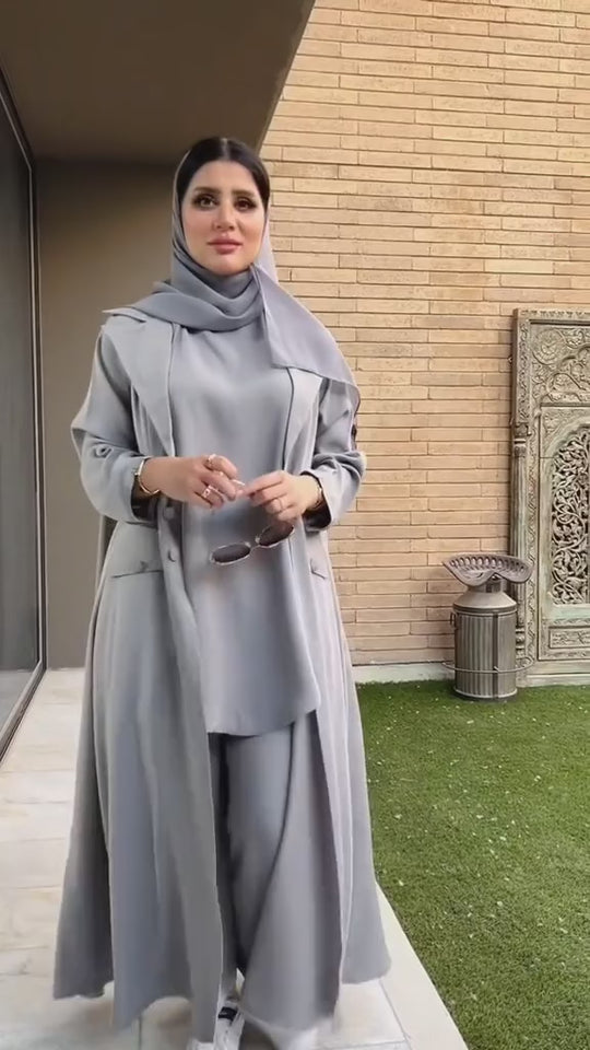 Double Georgette Shirt, Trousers, and Gown